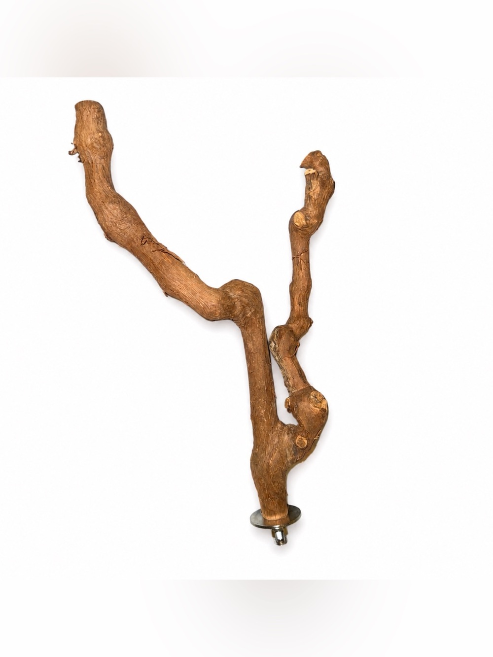 Set of 2 Natural Wood Bird Cage Perches Branch Perches for Parrots
